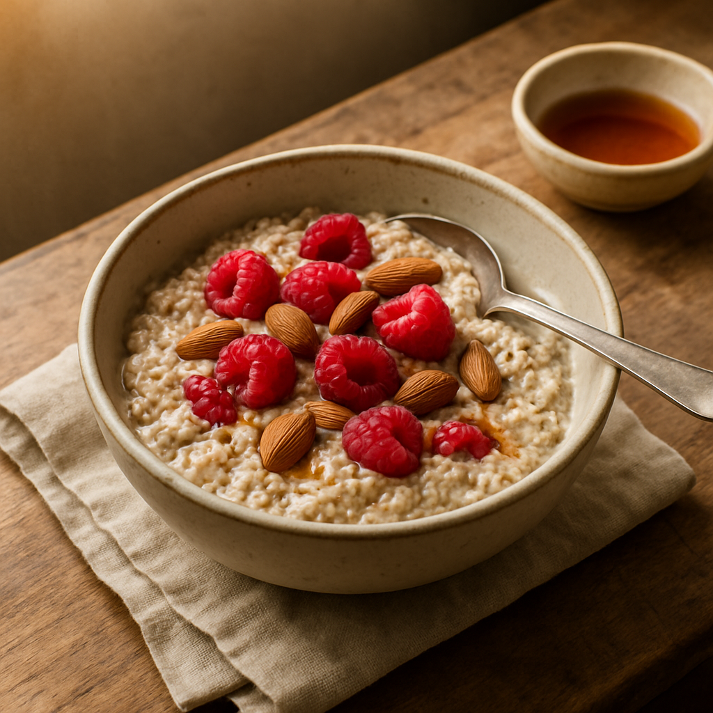 Raspberry Almond Overnight Oats