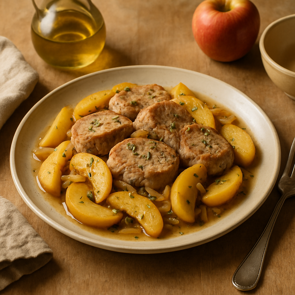 Schweinefilet mit Äpfeln
