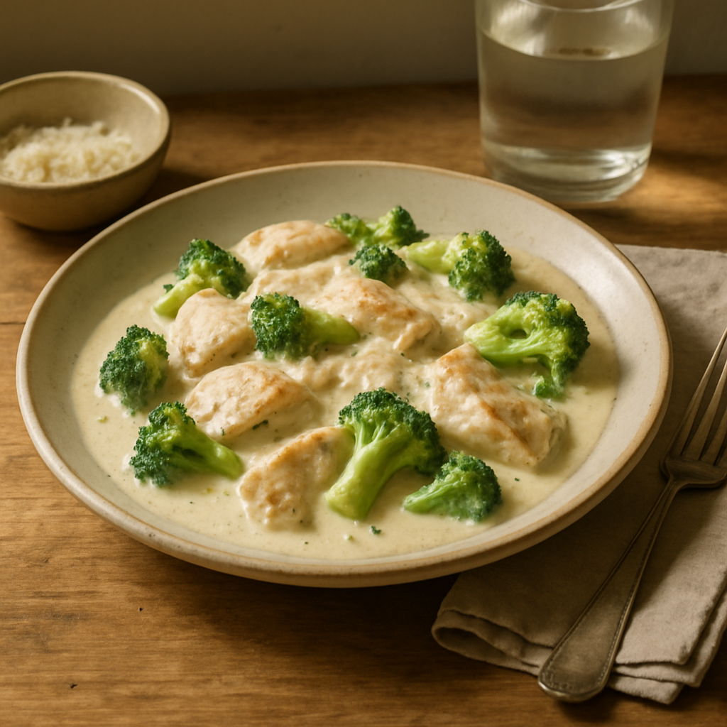 Chicken Alfredo with Broccoli