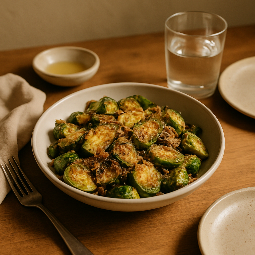 Parmesanlı Fırında Brüksel Lahanası