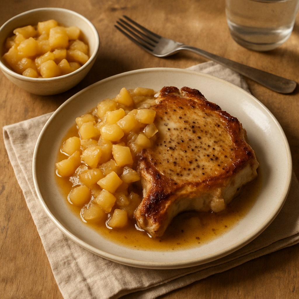Pork Chops with Apple Sauce