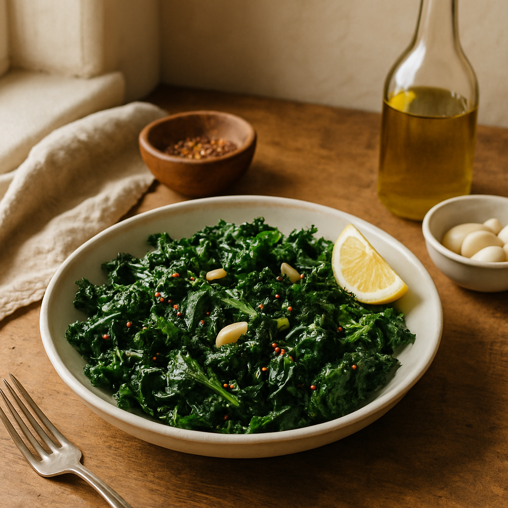 Sautéed Kale with Garlic