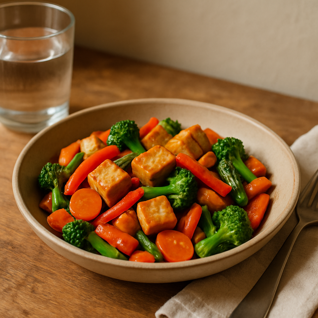 Tofu mit Sesam und Ingwer