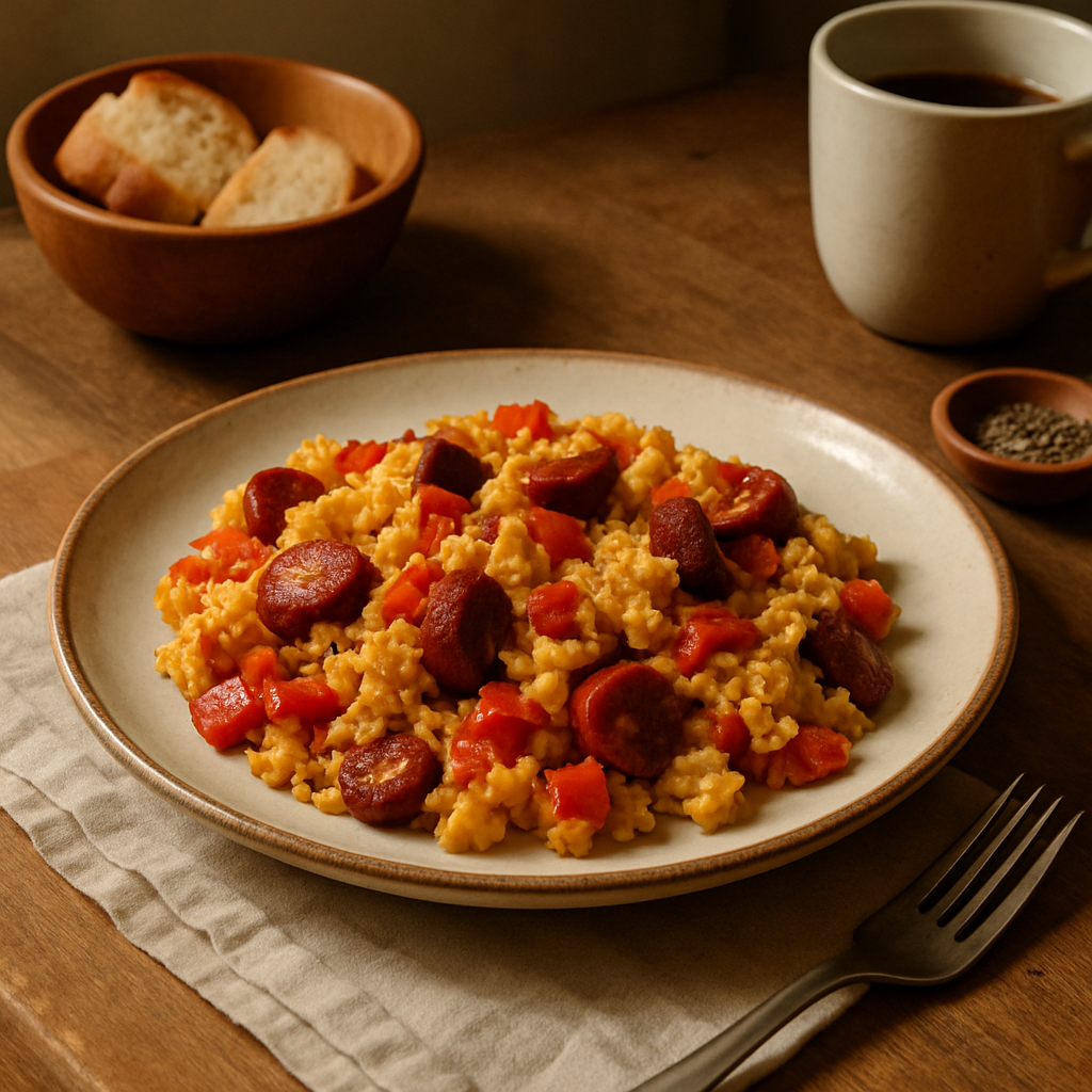 Rührei mit Chorizo
