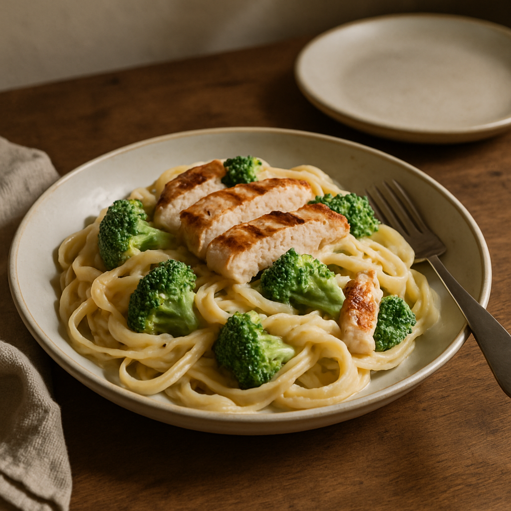 Hähnchen-Brokkoli-Alfredo