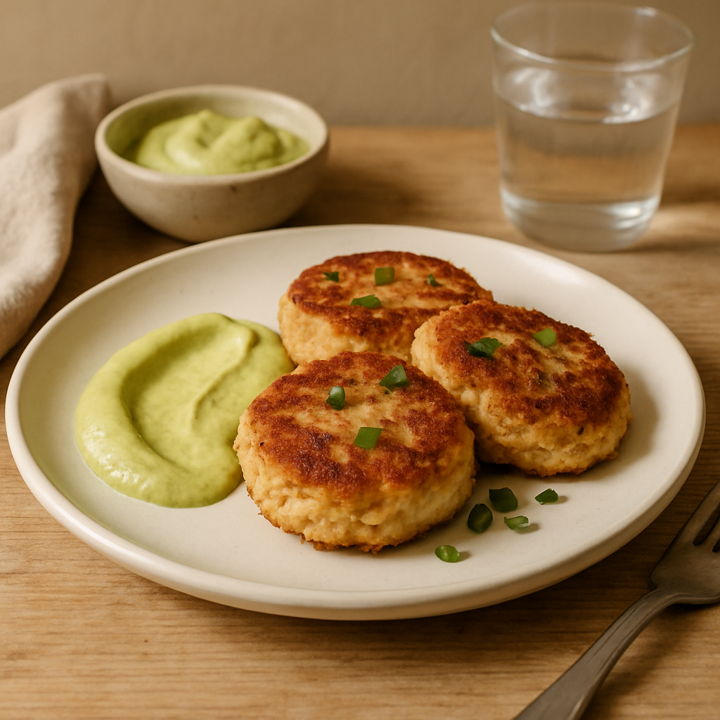 Crab Cakes with Avocado Sauce