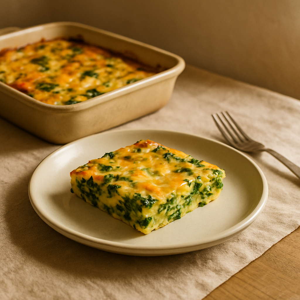 Egg and Spinach Breakfast Casserole