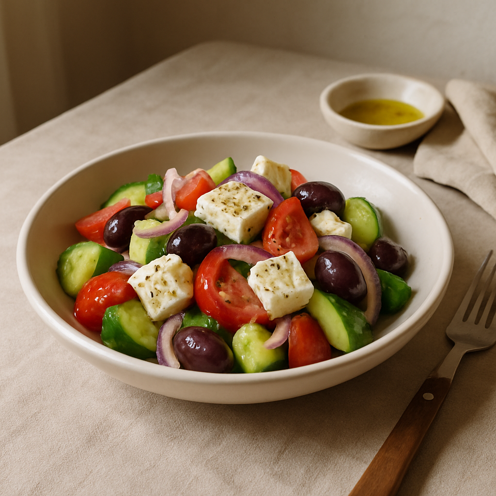 Greek Salad with Feta Cheese