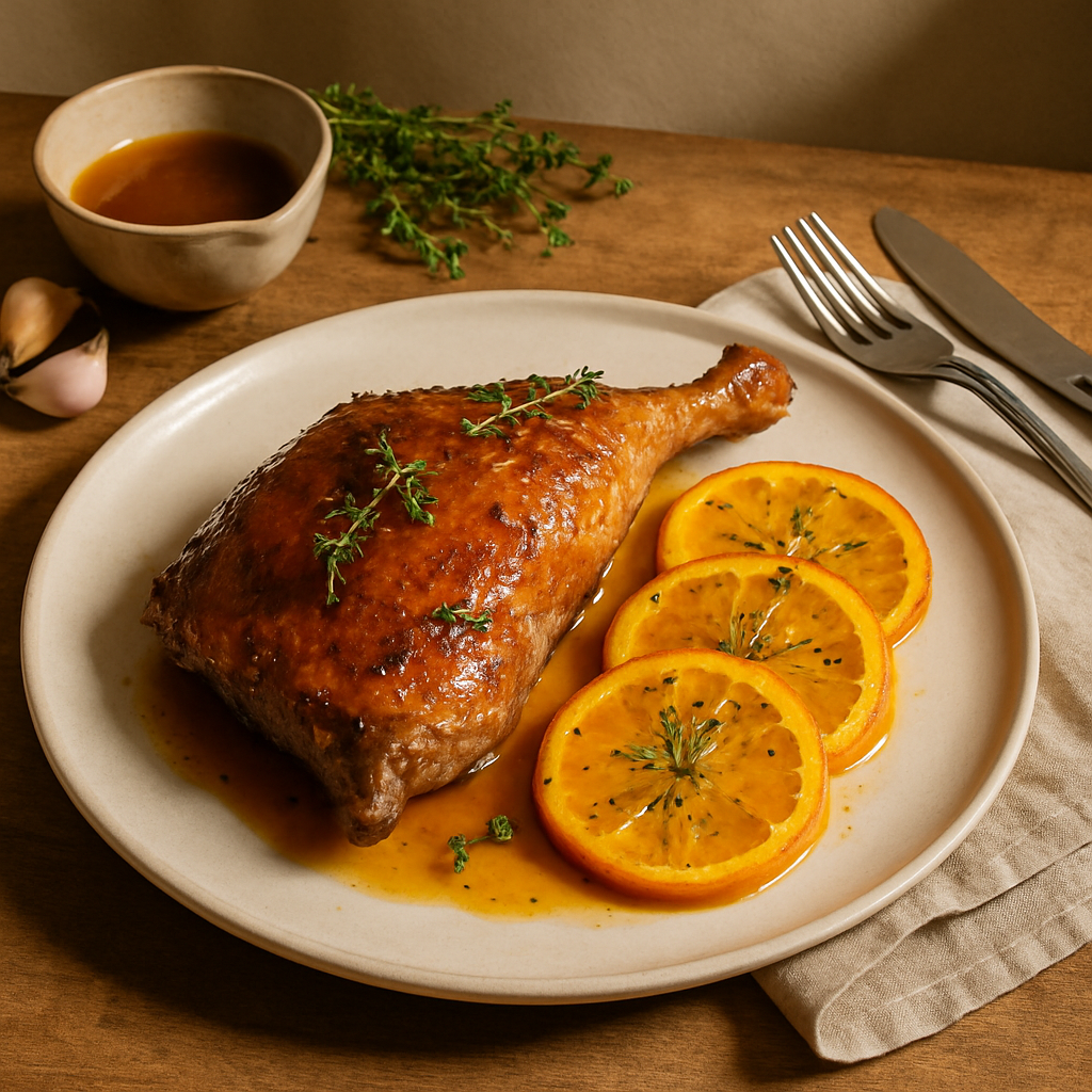 Roasted Duck with Orange Glaze