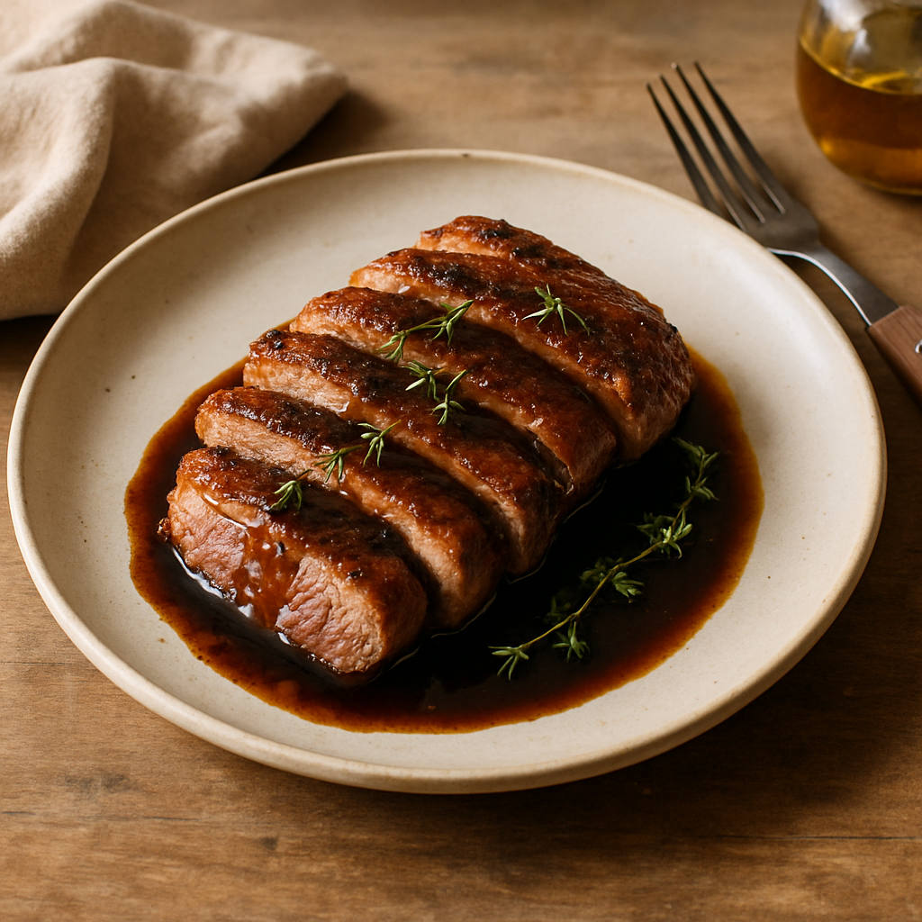 Pan-Seared Duck Breast with Balsamic Glaze