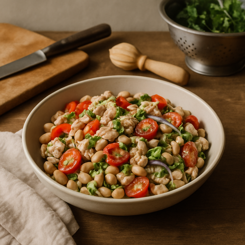 Italienischer Thunfischsalat mit weißen Bohnen