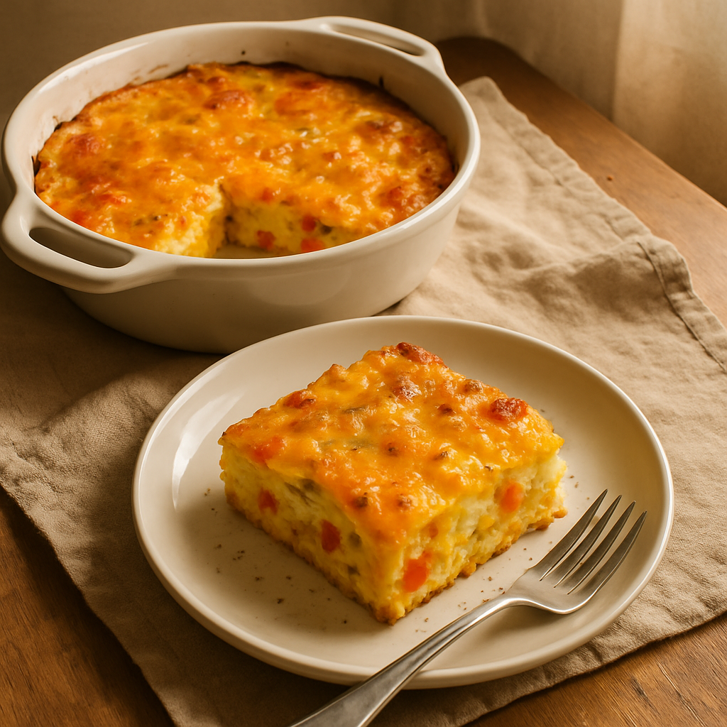 Egg and Cheddar Bake