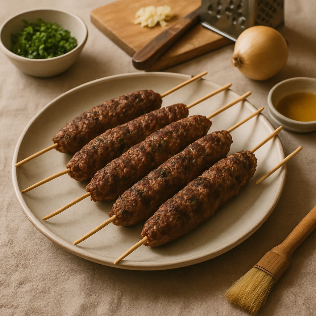 Grilled Turkish Kofta Skewers