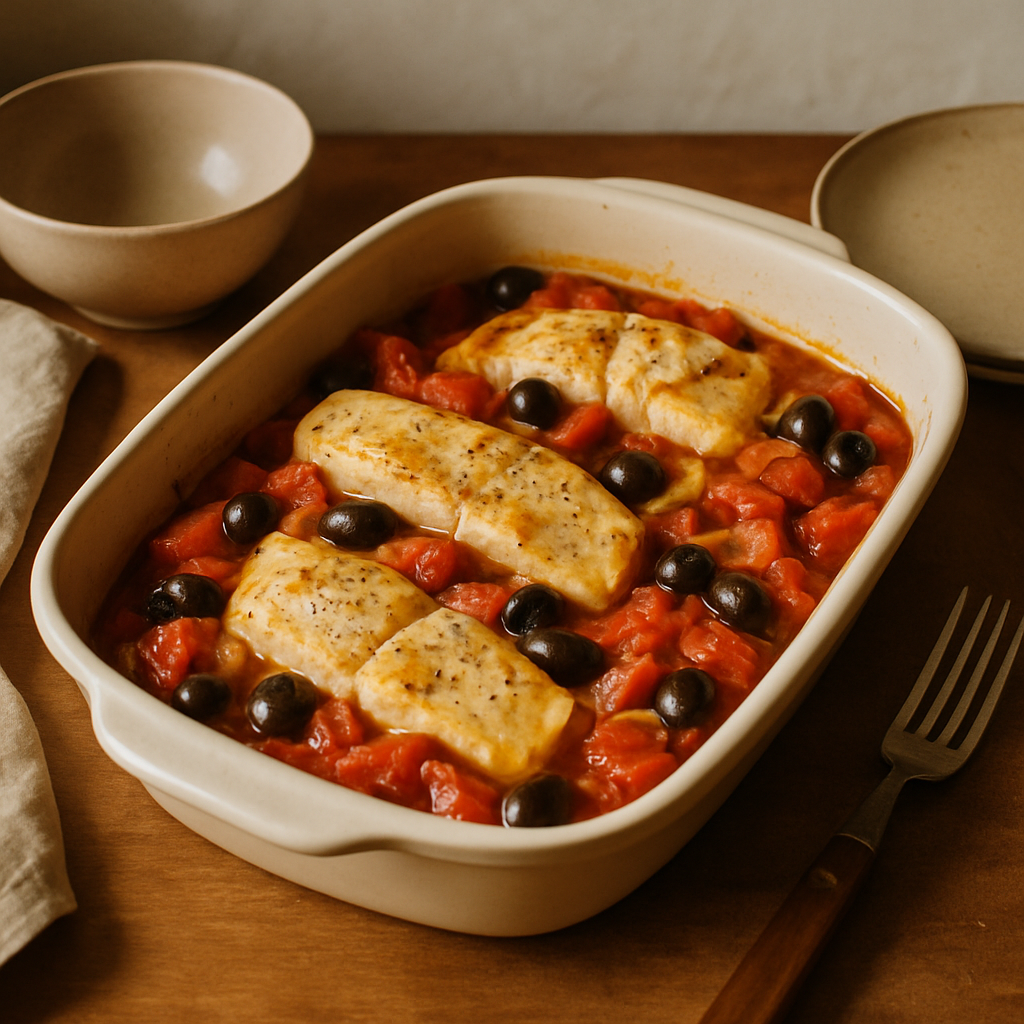 Fish with Tomato and Olives