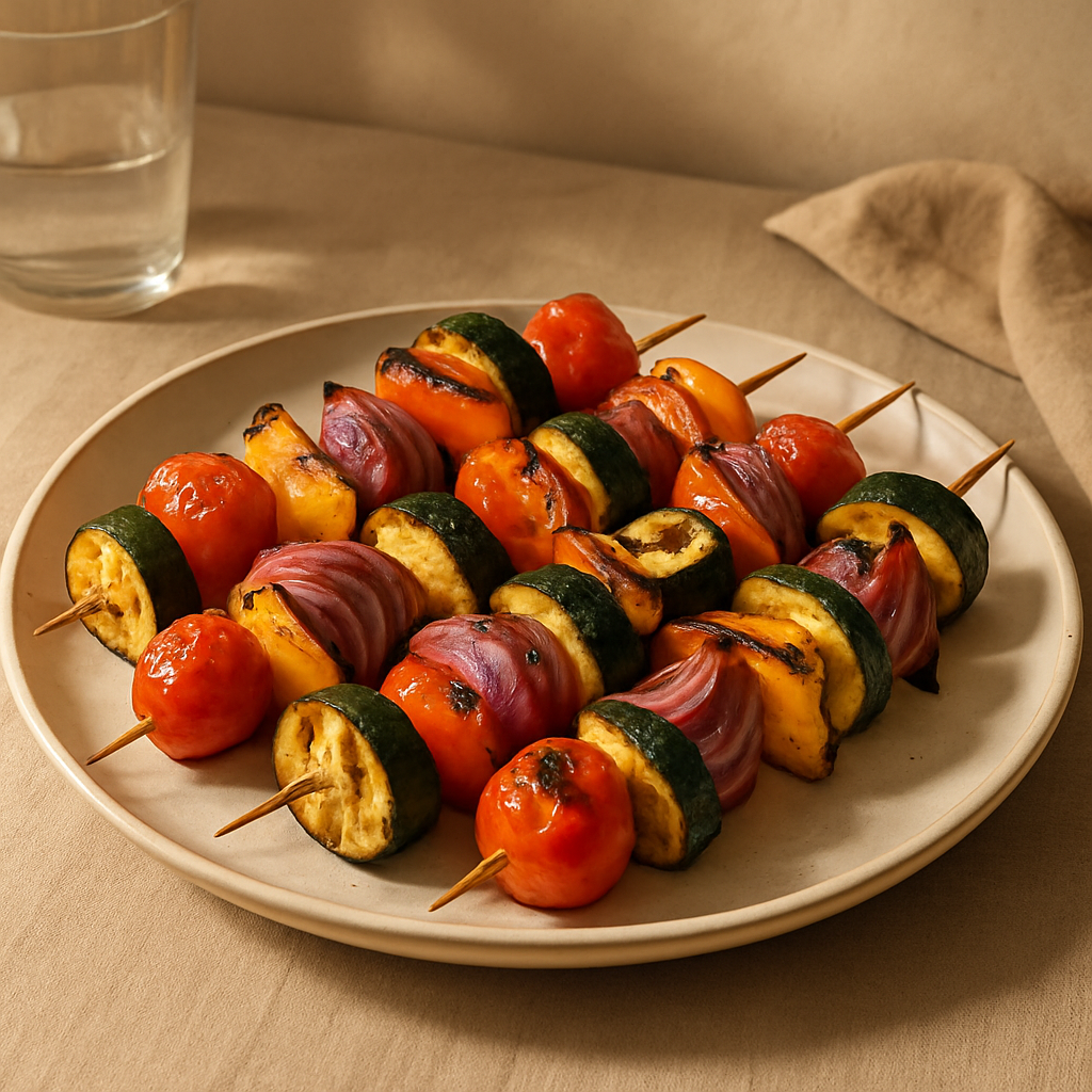 Gegrillte Gemüsespieße