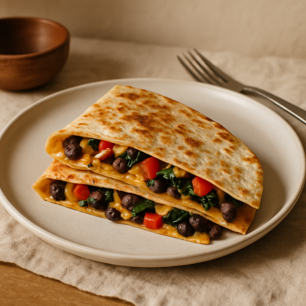 Vegane Frühstücks-Quesadilla
