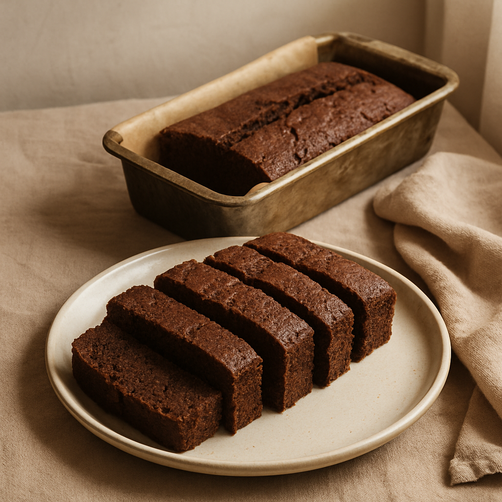 Cocoa Mulberry Tahini Cake
