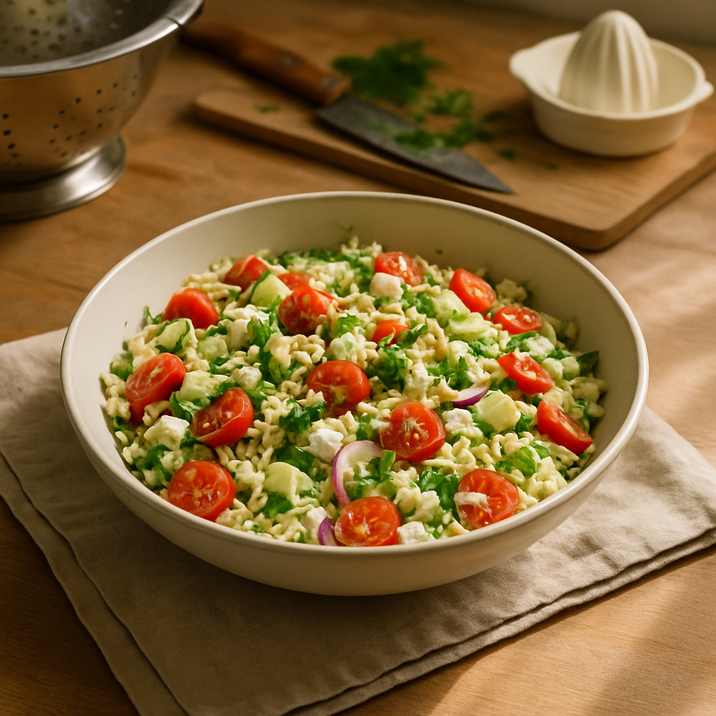 Lemon Herb Orzo Salad