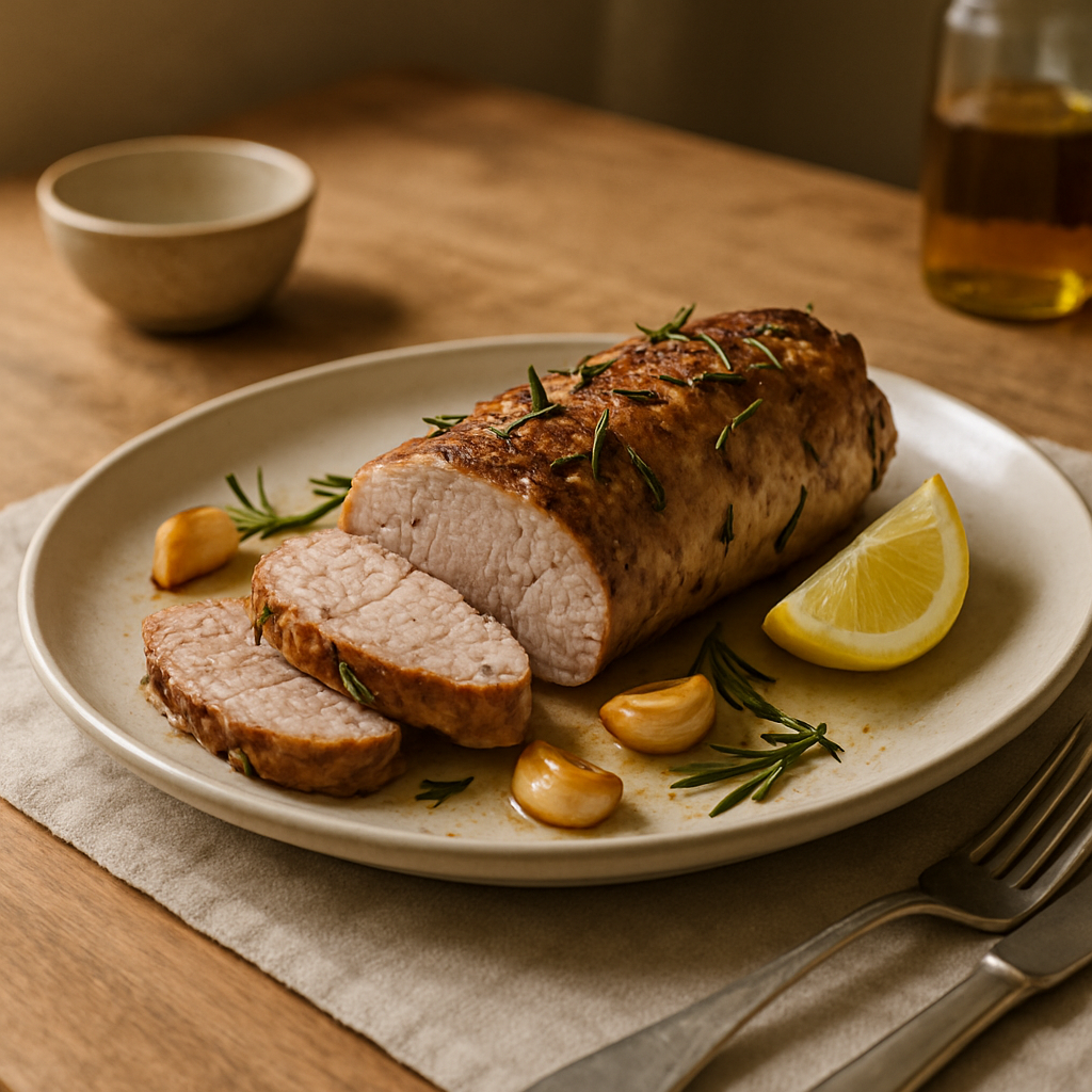 Schweinefilet mit Knoblauch und Rosmarin