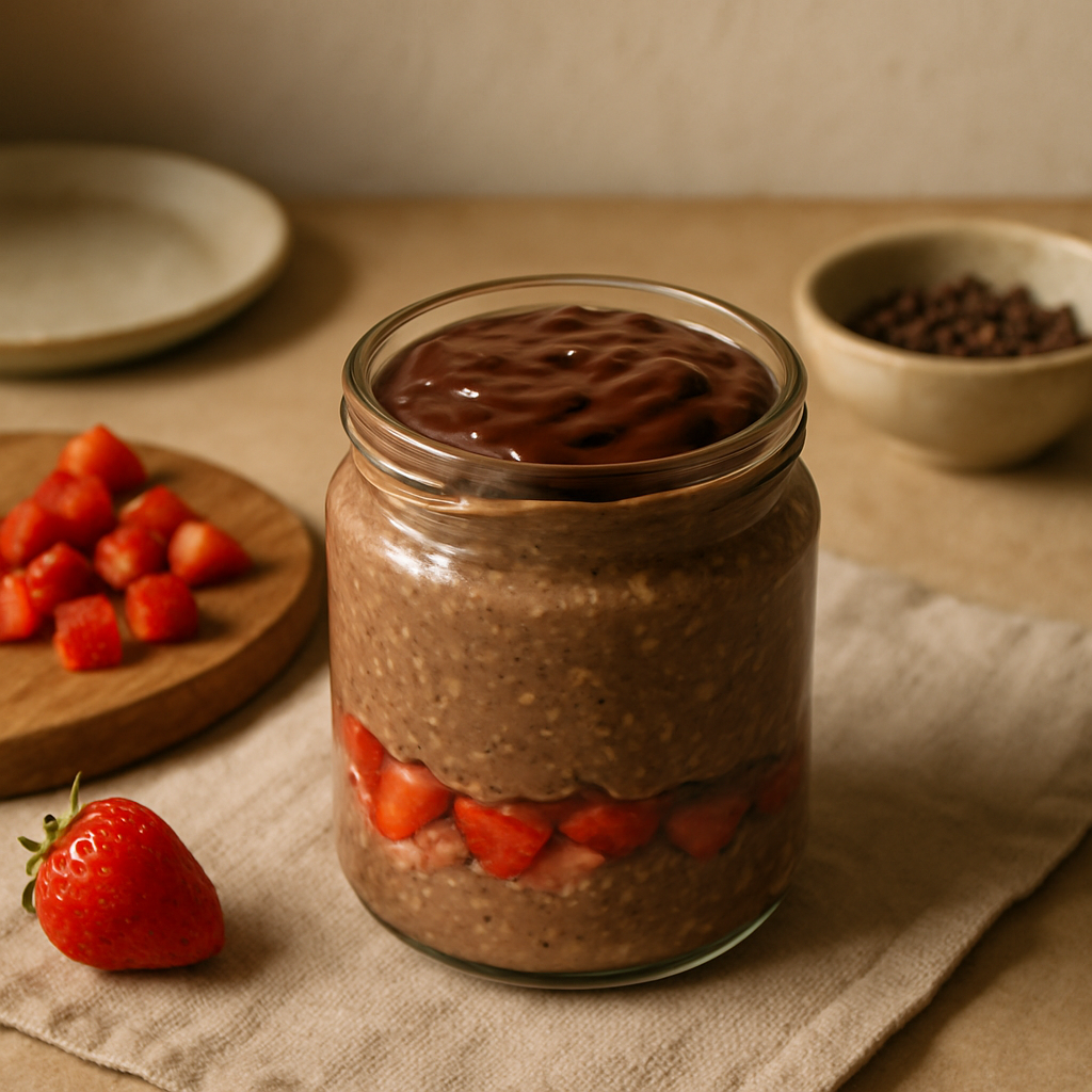 Strawberry Chocolate Overnight Oats
