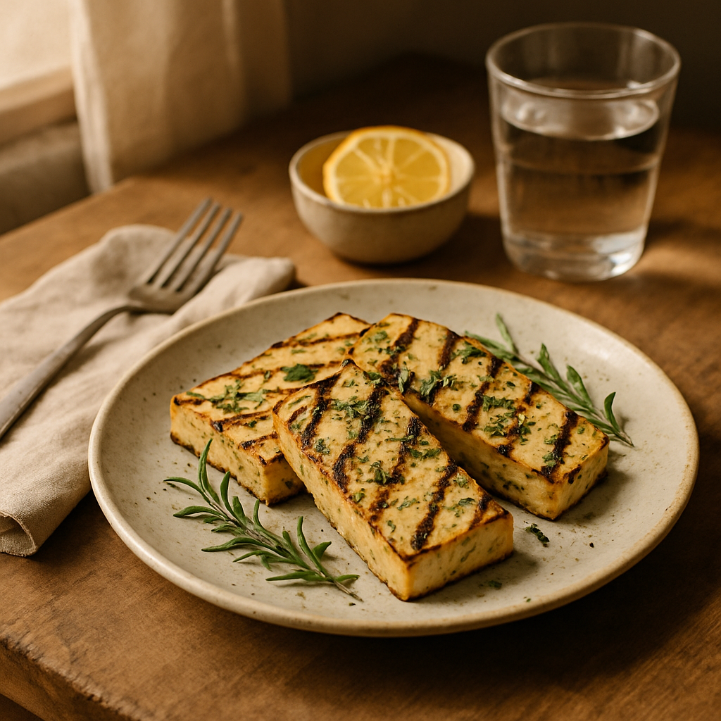Lemon Herb Grilled Tofu