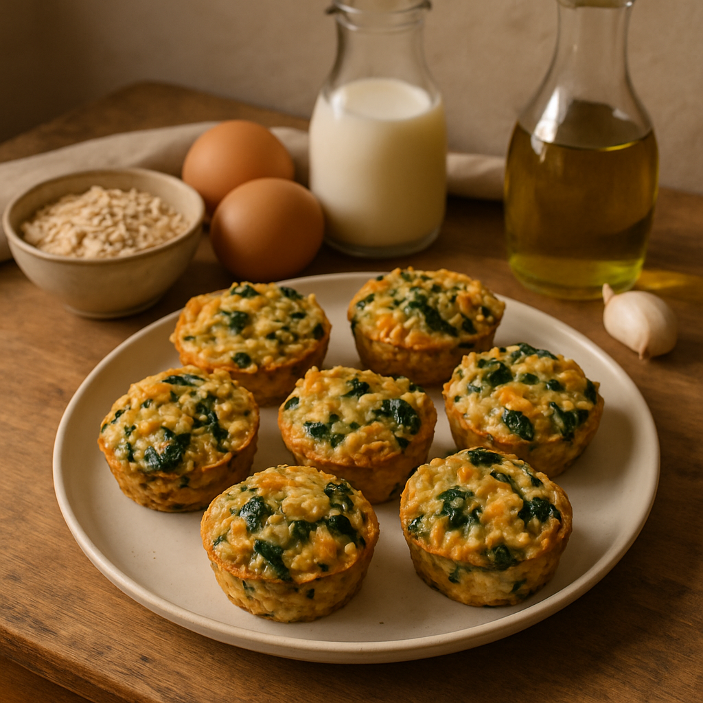Herzhafte Haferflocken-Muffins