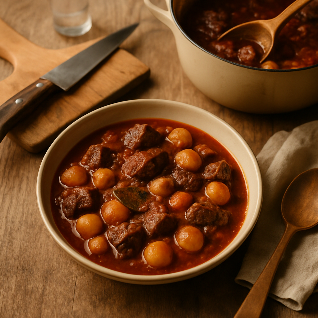 Beef Stifado With Pearl Onions