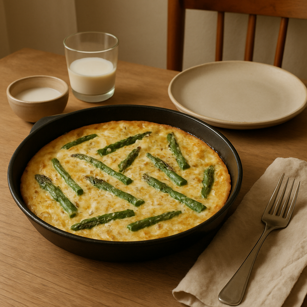 Frittata mit Spargel und Ei