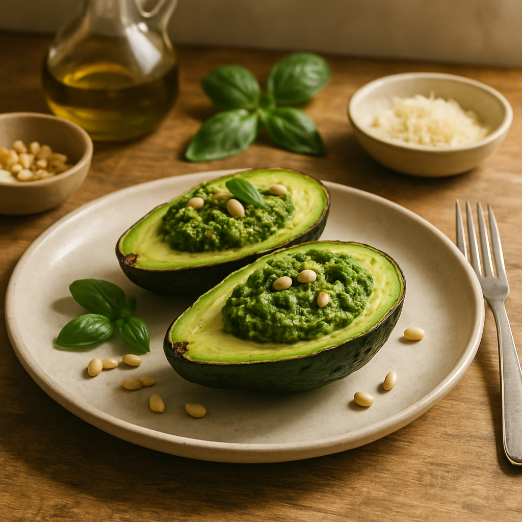 Pesto Stuffed Avocado