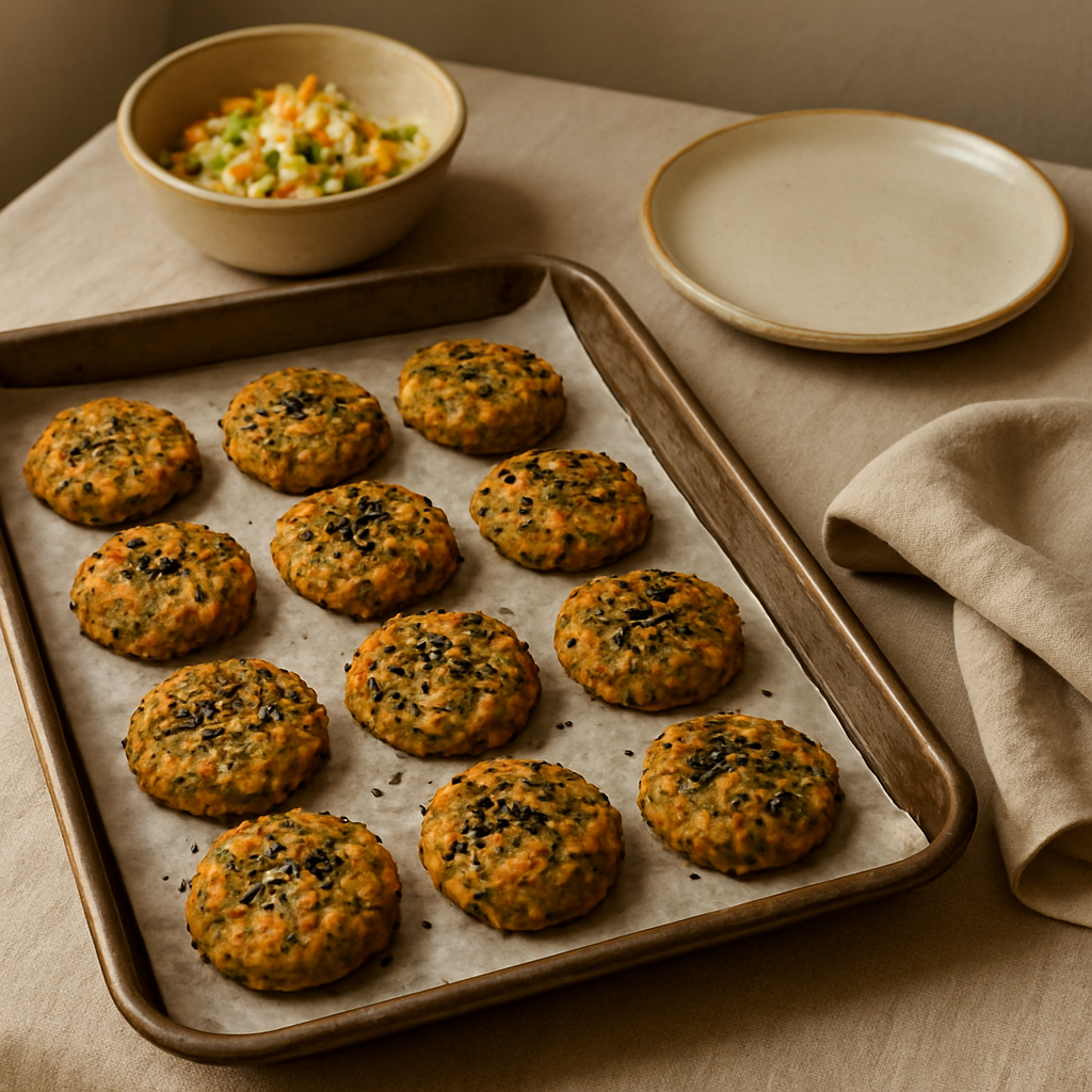 Mücver-Inspired Baked Vegetable Pastries