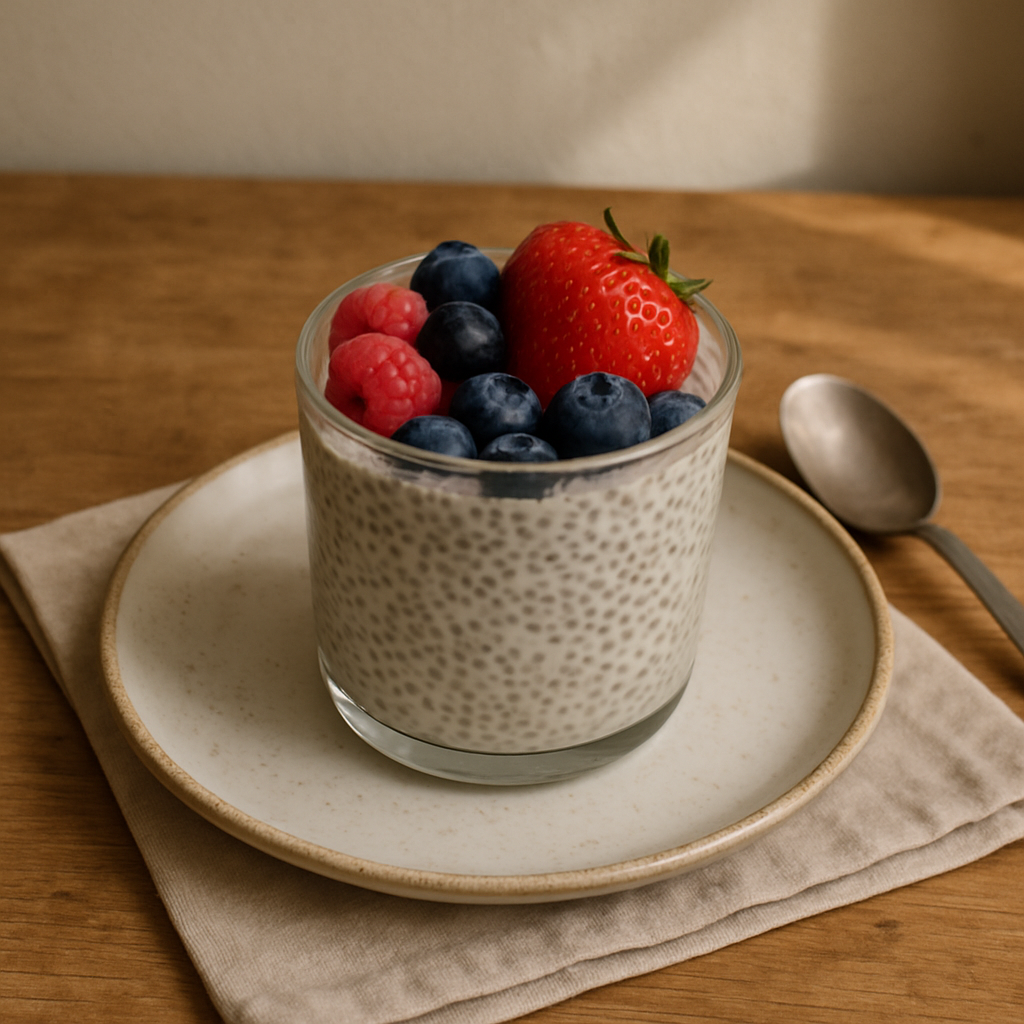 Chiasamenpudding mit Beeren