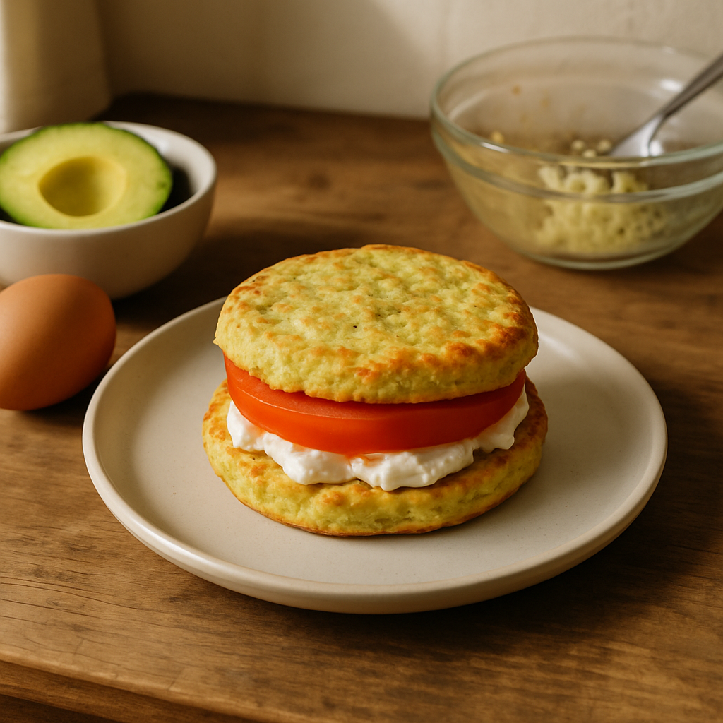 Avocado and Curd Cheese Sandwich Rounds