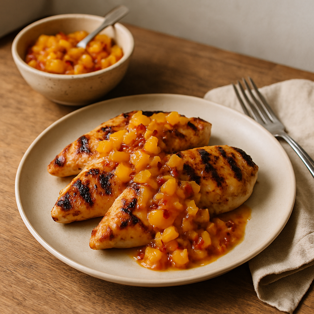 Grilled Chicken with Mango Chutney