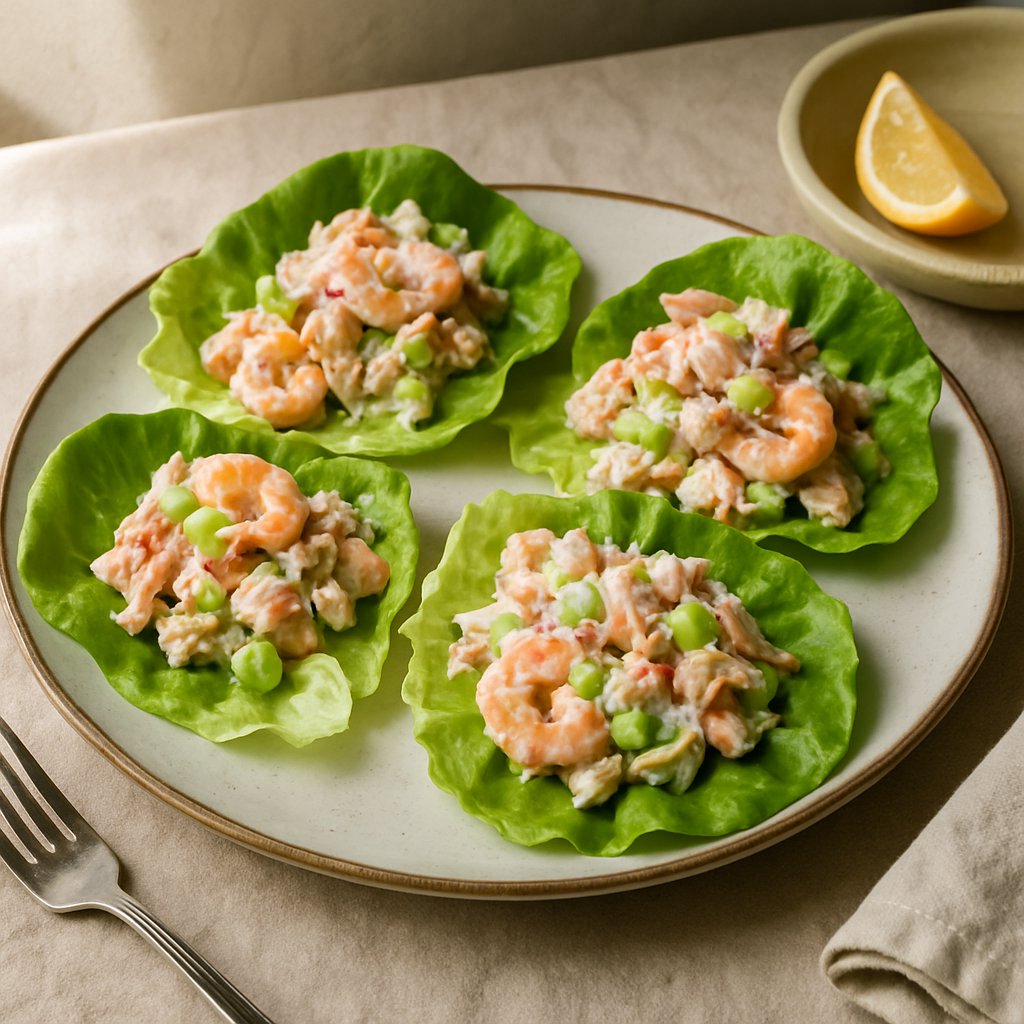 Seafood Salad Lettuce Wraps