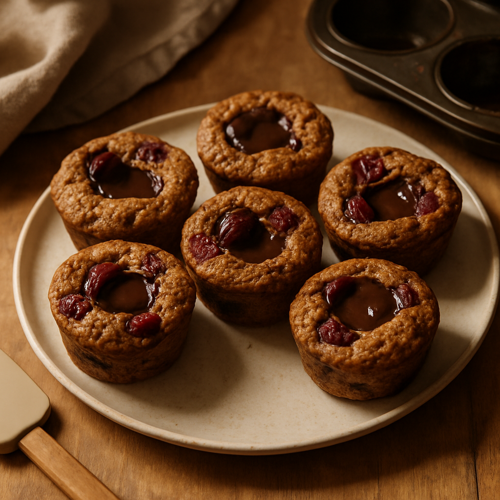 Sour Cherry Molten Chocolate Brownies