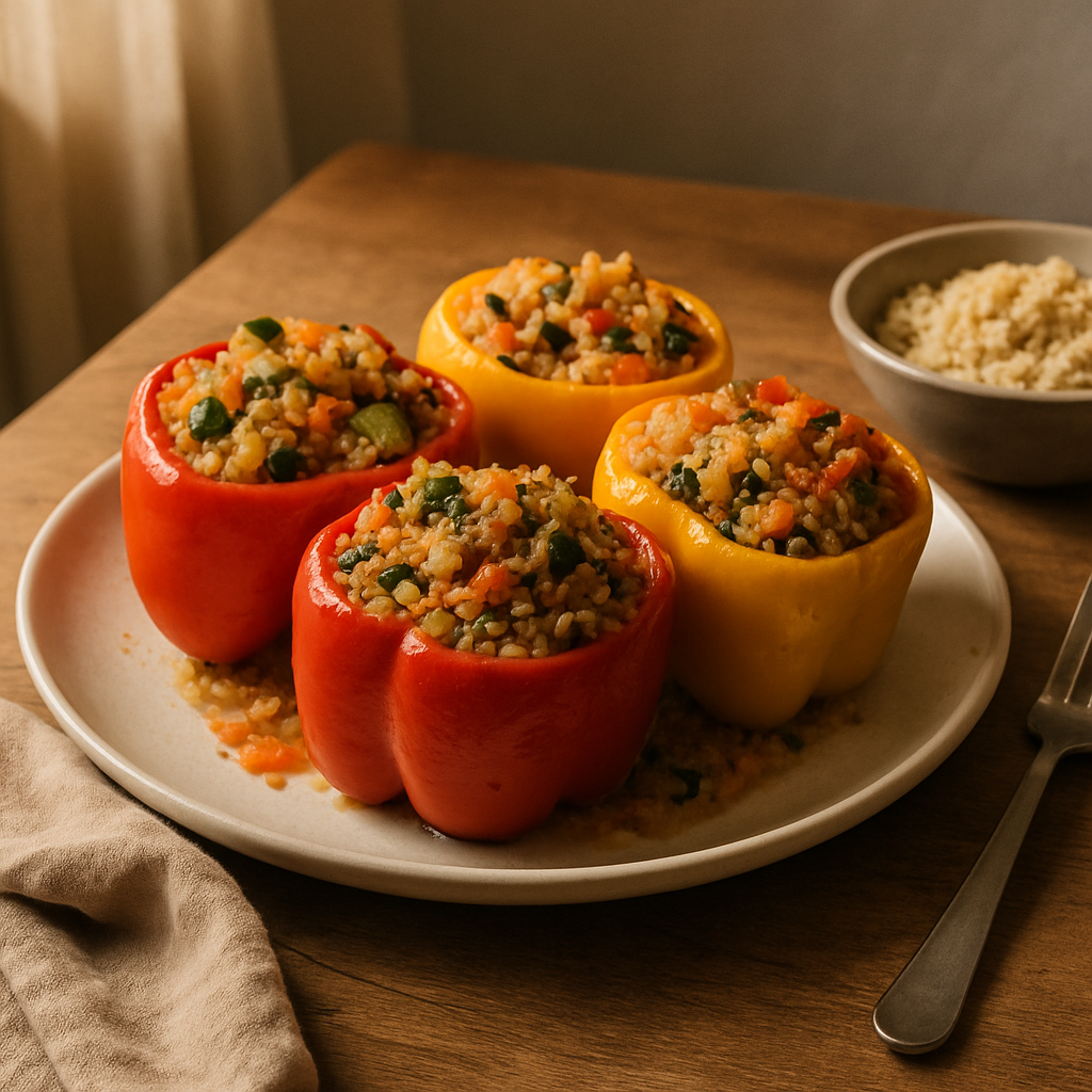 Vegetable Quinoa Stuffed Peppers