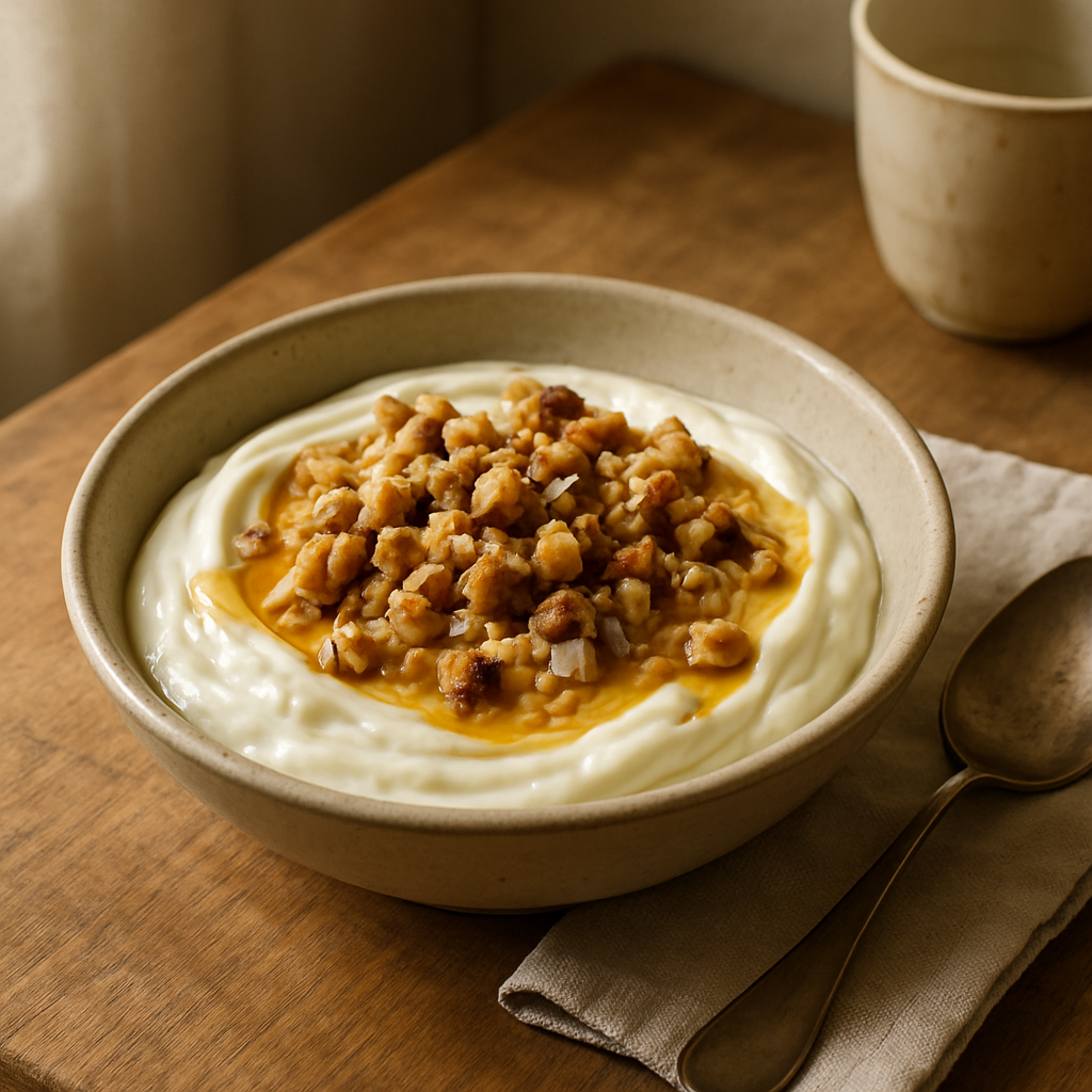 Griechischer Joghurt mit Honig und Walnüssen