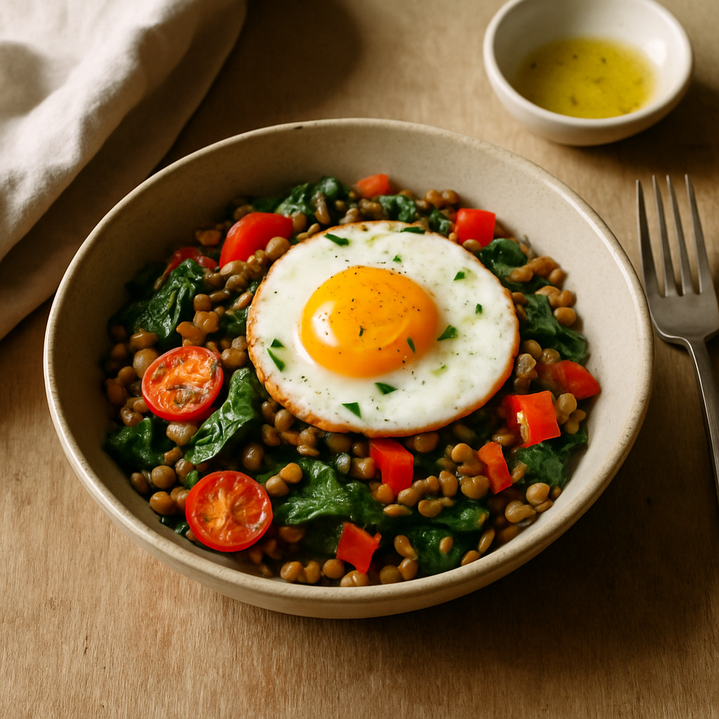 Lentil Breakfast Bowl (Low-Carb)