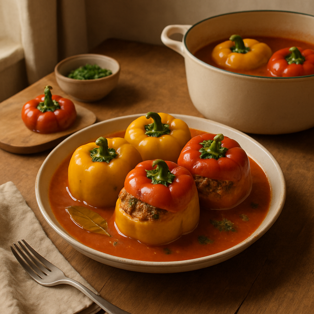 Balkan Stuffed Peppers