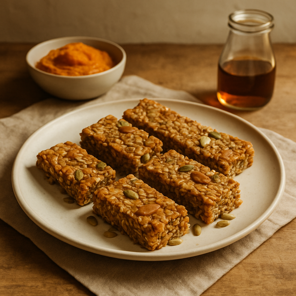 Balkabağı Baharatlı Granola Barları