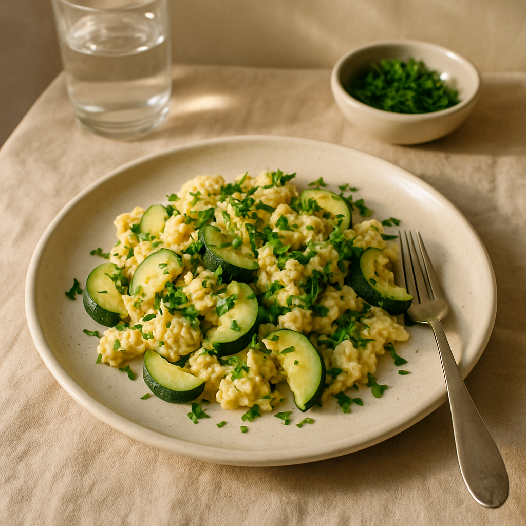 Herbed Zucchini Scramble