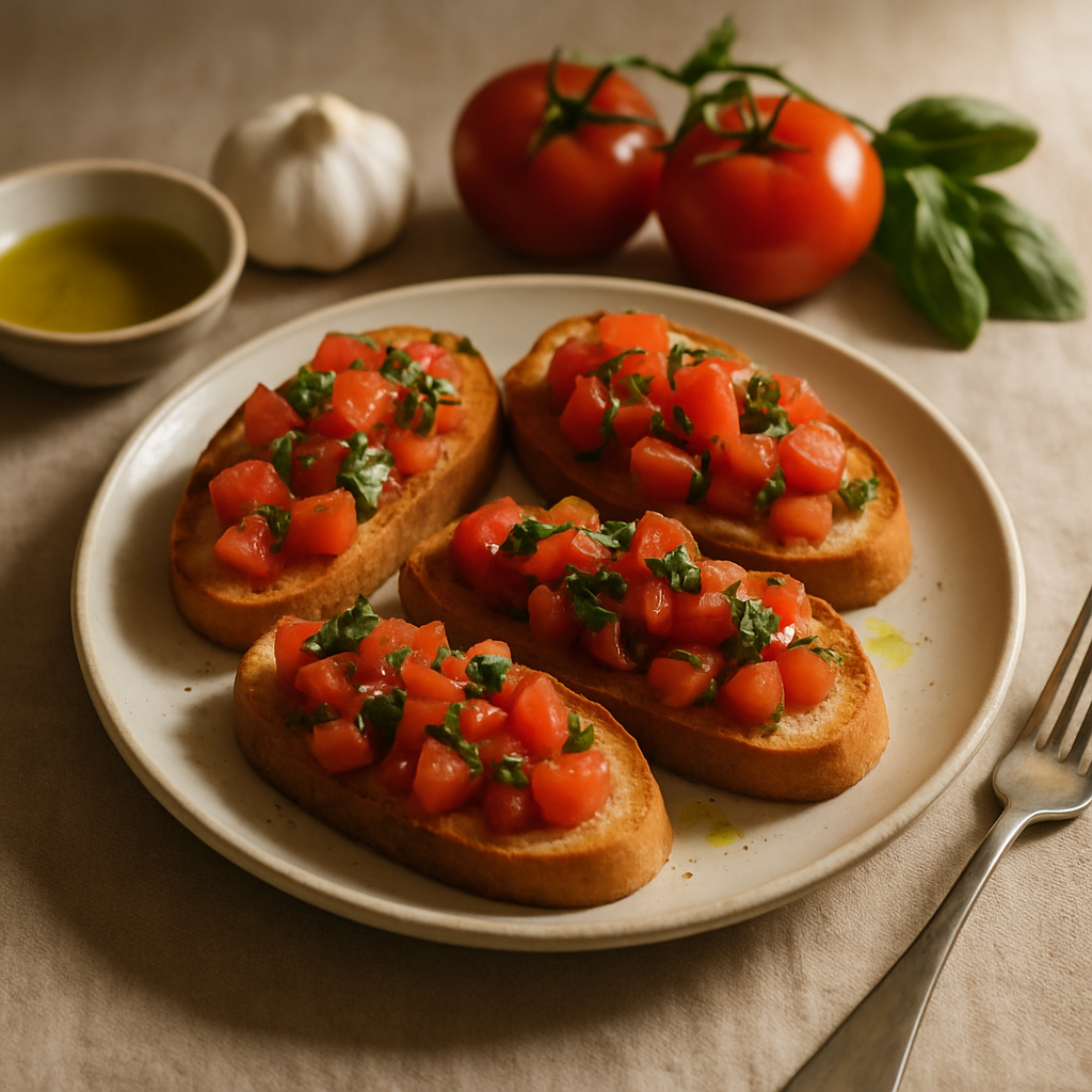 Domatesli Bruschetta
