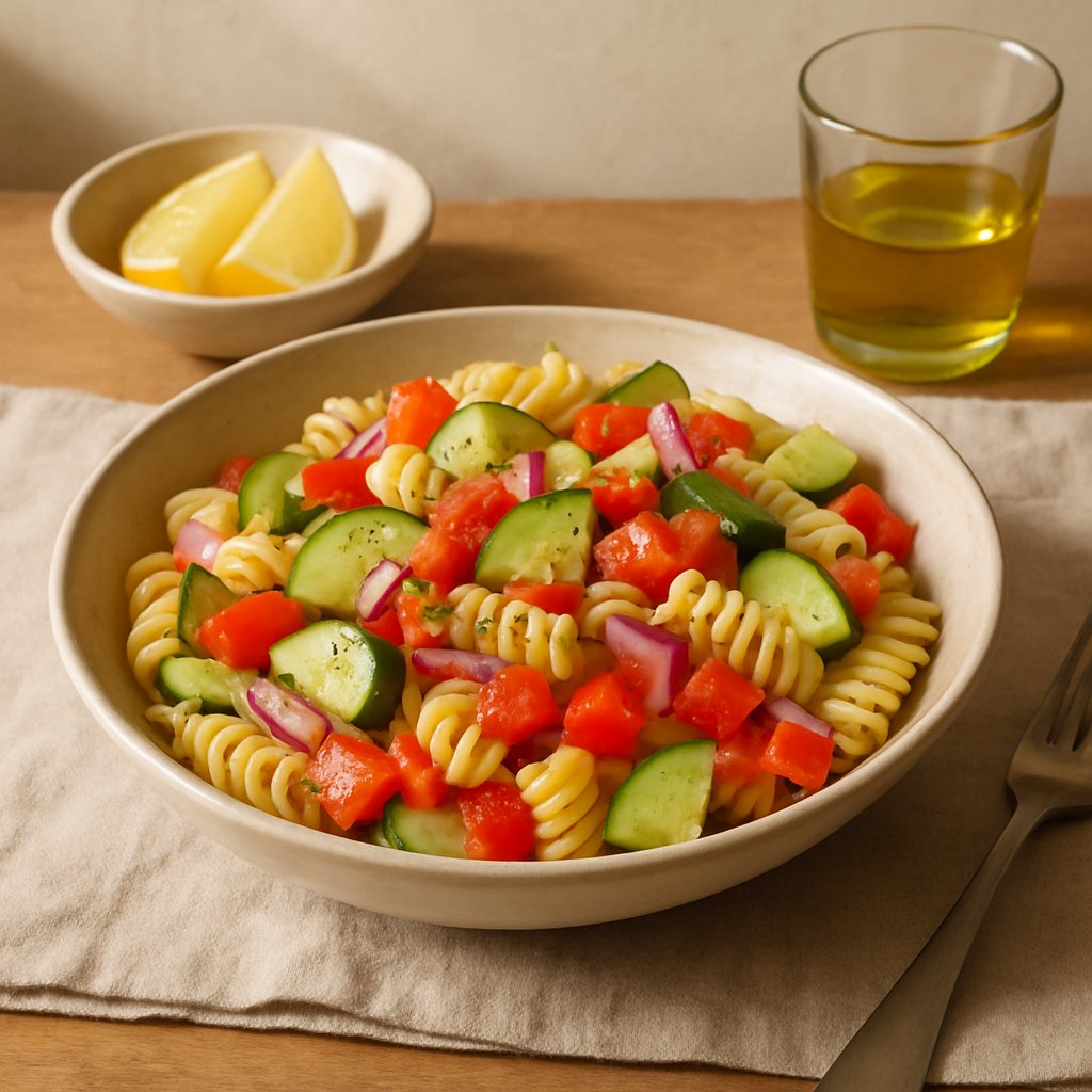 Nudelsalat mit Gemüse