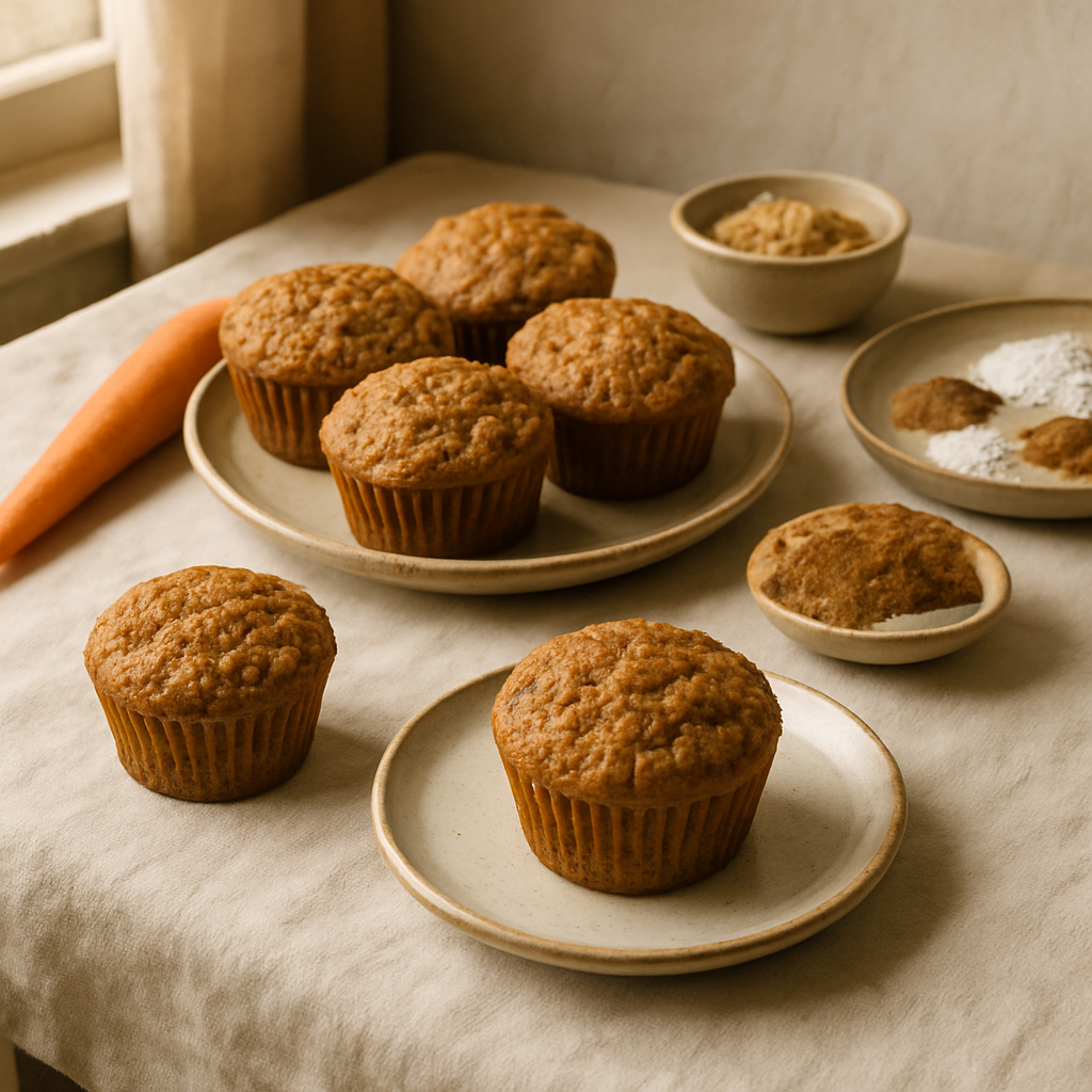 Vegan Havuçlu Kek Muffinleri