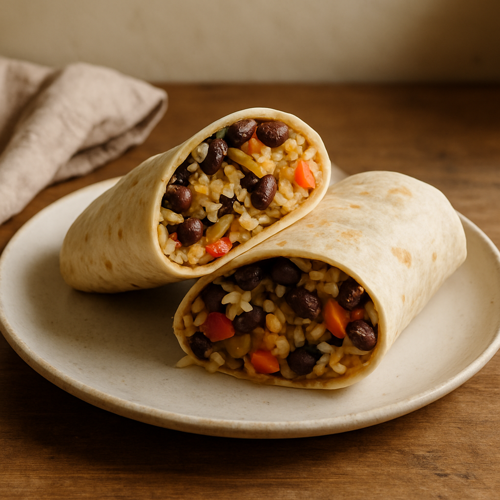 Vegetable and Bean Burrito