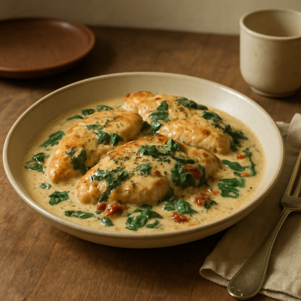 Cremiges Hähnchen toskanische Art