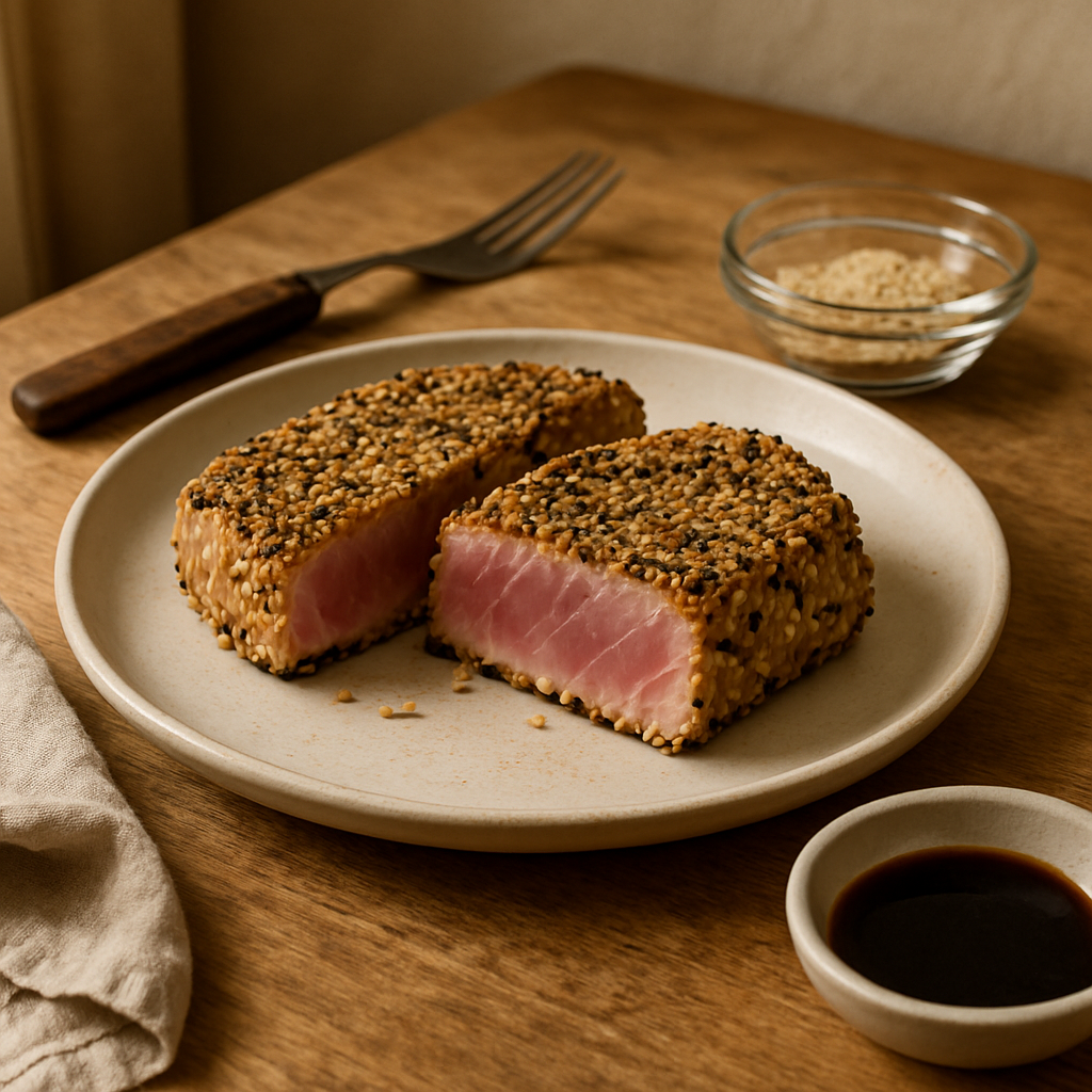 Thunfischsteaks mit Sesamkruste