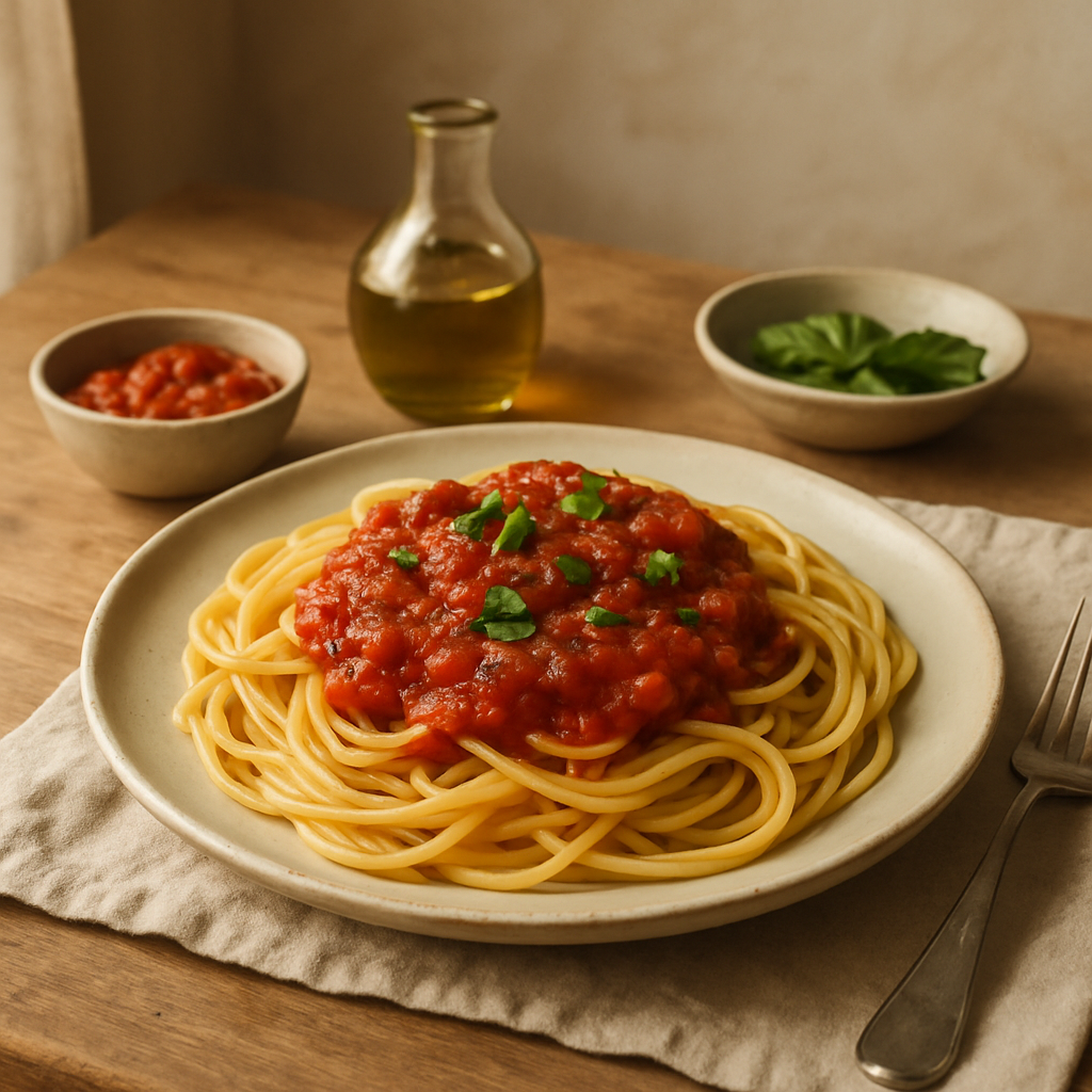 Spaghetti mit Marinarasauce