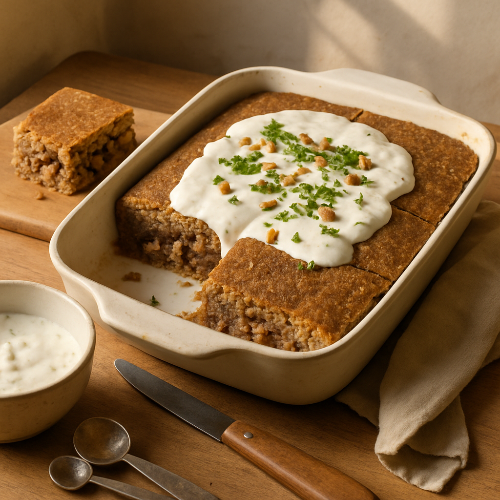 Kibbeh mit Joghurtsauce