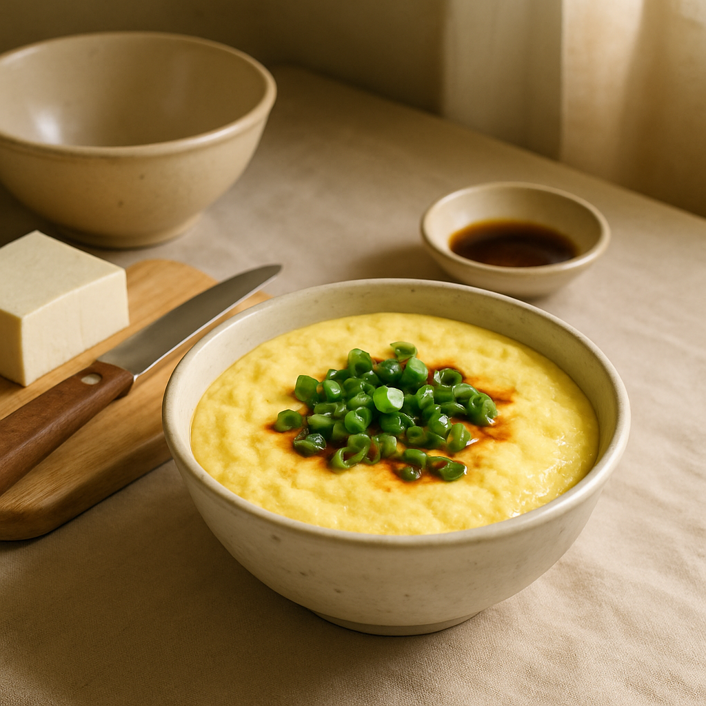 Koreanischer gedämpfter Eierpudding